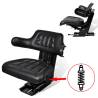 High-Quality Tractor Seat with Suspension - Black Comfort