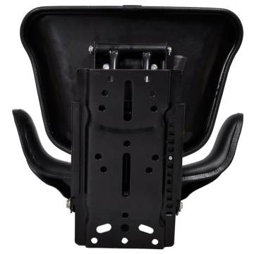 High-Quality Tractor Seat with Suspension - Black Comfort