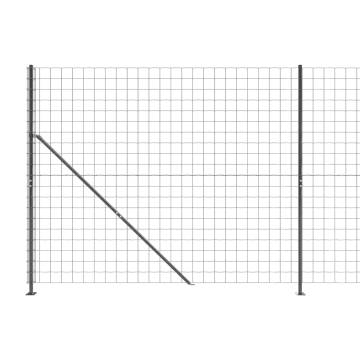 Wire Mesh Fence with Flange Anthracite 1.8x10 m - Durable & Secure