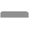 Wall-Mounted Drawer Shelves - Elegant Grey MDF 60x23.5cm