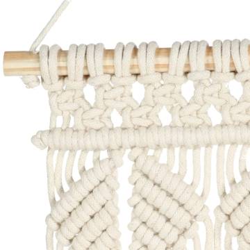 Handmade Macrame Wall Hanger 40x80 cm Cotton - HipoMarket