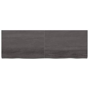 Bathroom Countertop Dark Brown Solid Wood 180x60 cm