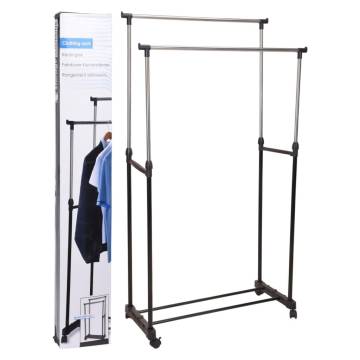 Adjustable Clothing Rack with Wheels | Storage Solutions UK