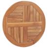 Solid Teak Wood Round Table Top - 60 cm Diameter | HipoMarket