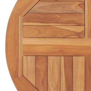 Solid Teak Wood Round Table Top - 60 cm Diameter | HipoMarket