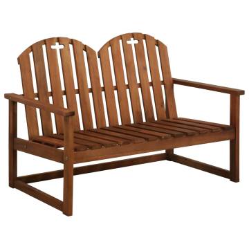 Garden Bench 110 cm Solid Acacia Wood - Stylish Outdoor Seating