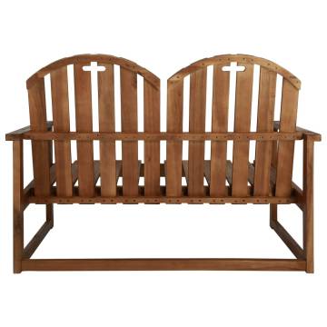 Garden Bench 110 cm Solid Acacia Wood - Stylish Outdoor Seating