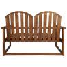 Garden Bench 110 cm Solid Acacia Wood - Stylish Outdoor Seating