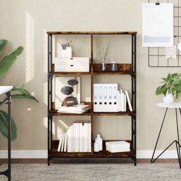 Bookshelf Smoked Oak - Stylish Storage Solution | HipoMarket