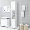 High Gloss White Bathroom Cabinet 30x30x183.5 cm | HipoMarket