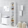 High Gloss White Bathroom Cabinet 30x30x183.5 cm | HipoMarket