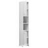 High Gloss White Bathroom Cabinet 30x30x183.5 cm | HipoMarket