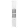 High Gloss White Bathroom Cabinet 30x30x183.5 cm | HipoMarket