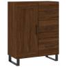 Stylish Highboard in Brown Oak - 69.5x34x180 cm | HipoMarket