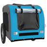 Pet Bike Trailer - Blue & Grey Oxford Fabric | HipoMarket UK