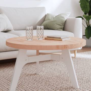 Round Solid Wood Beech Table Top Ø80x4 cm - Hipomarket