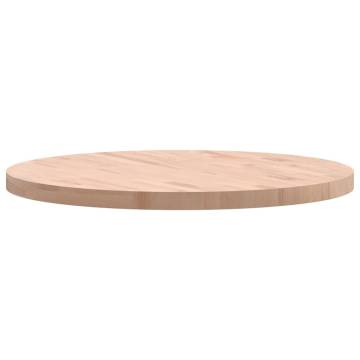 Round Solid Wood Beech Table Top Ø80x4 cm - Hipomarket