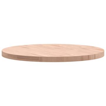 Round Solid Wood Beech Table Top Ø80x4 cm - Hipomarket