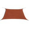 Terracotta Sunshade Sail - 3.6x3.6m Oxford Fabric