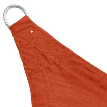 Terracotta Sunshade Sail - 3.6x3.6m Oxford Fabric