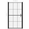 Shower Door Tempered Glass 100x178 cm - Modern Black Design