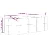 Garden Raised Bed Powder-coated Steel 224x80x68 cm | HipoMarket