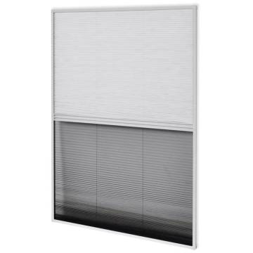 Plisse Insect Screen for Windows - 80x120 cm Aluminium Shade