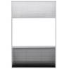 Plisse Insect Screen for Windows - 80x120 cm Aluminium Shade