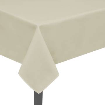 Stylish Cream Tablecloths - 5 pcs 170x130 cm for Every Occasion