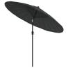 Outdoor Parasol 270 cm Aluminium Pole - Anthracite