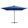 Cantilever Umbrella with LED Lights - Azure Blue 250x250 cm