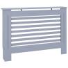 Stylish Anthracite Radiator Cover - 112x19x81.5 cm MDF