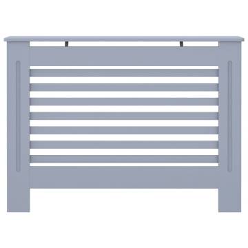 Stylish Anthracite Radiator Cover - 112x19x81.5 cm MDF