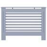 Stylish Anthracite Radiator Cover - 112x19x81.5 cm MDF