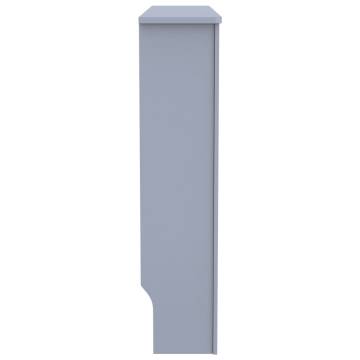 Stylish Anthracite Radiator Cover - 112x19x81.5 cm MDF