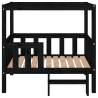 Dog Bed Black 95.5x73.5x90 cm - Solid Pine Wood Furniture