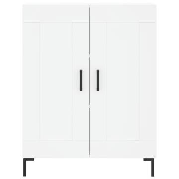 Stylish Highboard White - 69.5x34x180 cm Engineered Wood