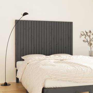 Elegant Grey Wall Headboard - Solid Pine Wood | HipoMarket