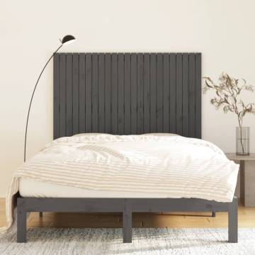 Elegant Grey Wall Headboard - Solid Pine Wood | HipoMarket