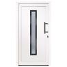 Elegant White PVC Front Door 108x200 cm - Secure & Stylish