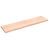 Wall Shelf 200x50 cm | Untreated Solid Oak Wood | HipoMarket