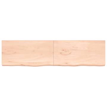 Wall Shelf 200x50 cm | Untreated Solid Oak Wood | HipoMarket