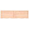 Wall Shelf 200x50 cm | Untreated Solid Oak Wood | HipoMarket