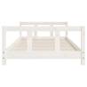 Kids Bed Frame White 90x200 cm - Solid Pine Wood