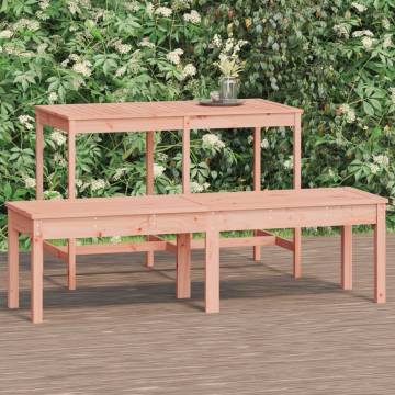 2-Seater Garden Bench - Solid Douglas Wood | HipoMarket