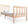 75x190 cm Small Single Solid Wood Bed Frame | HipoMarket