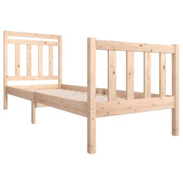 75x190 cm Small Single Solid Wood Bed Frame | HipoMarket