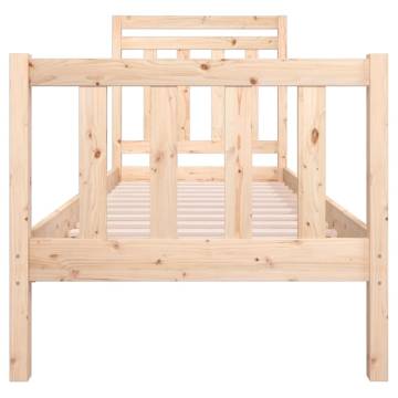 75x190 cm Small Single Solid Wood Bed Frame | HipoMarket