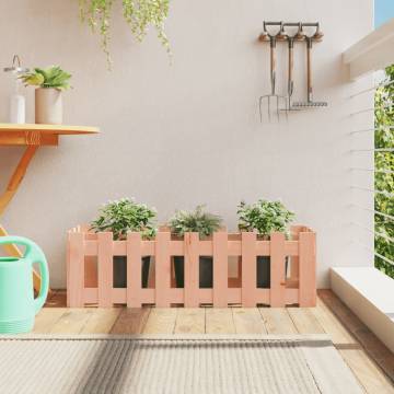 Garden Raised Bed with Fence Design | Solid Douglas Wood