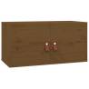 Wall Cabinet Honey Brown 60x30x30 cm - Solid Wood Pine